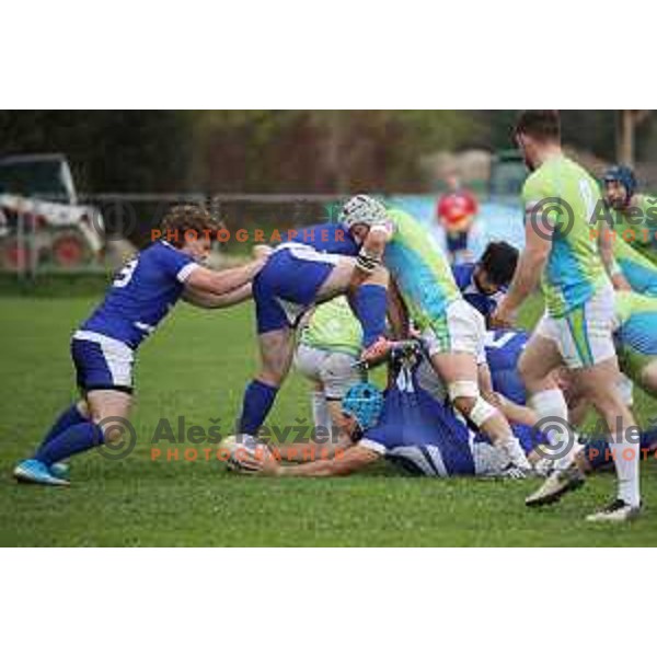 action during European nations Rugby Cup between Slovenia and Israel at Oval, Ljubljana, Slovenia on October 19, 2019