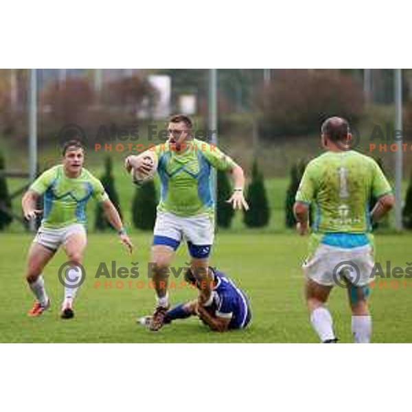 action during European nations Rugby Cup between Slovenia and Israel at Oval, Ljubljana, Slovenia on October 19, 2019