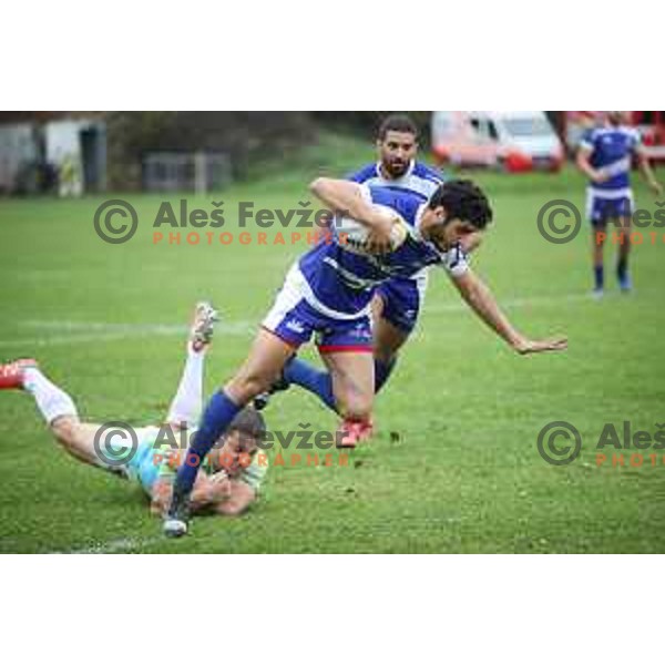action during European nations Rugby Cup between Slovenia and Israel at Oval, Ljubljana, Slovenia on October 19, 2019