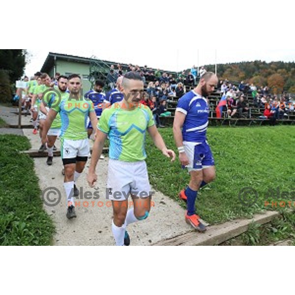 action during European nations Rugby Cup between Slovenia and Israel at Oval, Ljubljana, Slovenia on October 19, 2019