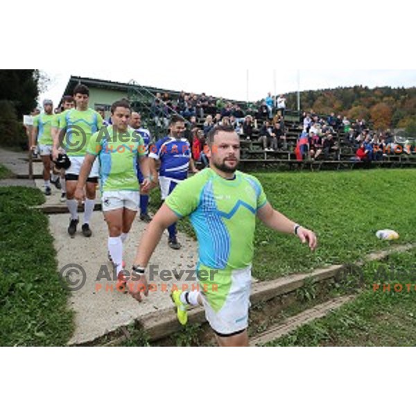 action during European nations Rugby Cup between Slovenia and Israel at Oval, Ljubljana, Slovenia on October 19, 2019