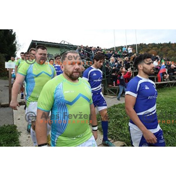 action during European nations Rugby Cup between Slovenia and Israel at Oval, Ljubljana, Slovenia on October 19, 2019