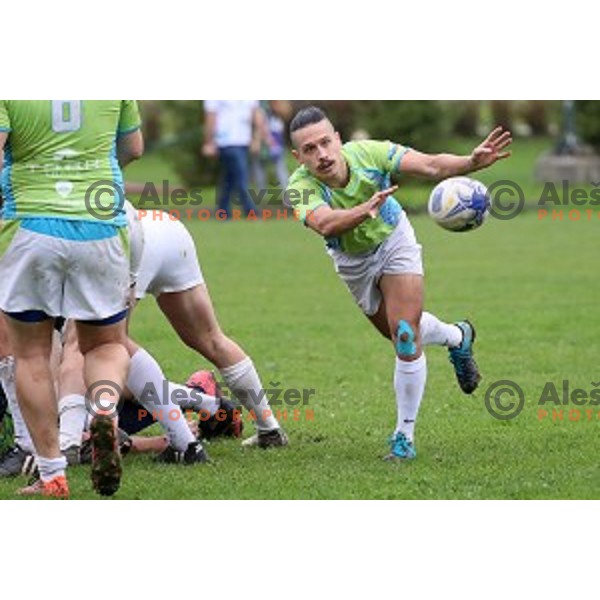 action during European nations Rugby Cup between Slovenia and Israel at Oval, Ljubljana, Slovenia on October 19, 2019