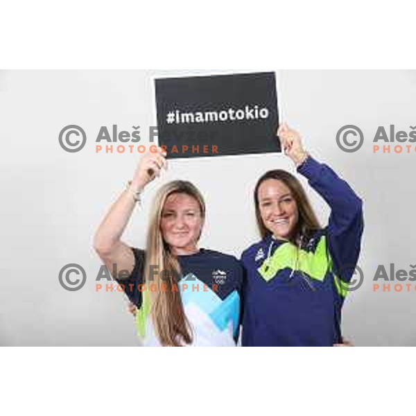 Spela Ponomarenko Janjic and Anja Osterman, Slovenia Olympic team candidates for Tokyo 2020 Summer Olympic games during Days of Slovenian Olympic Committee in hotel Bernardin, Portoroz, Slovenia on October 21, 2019