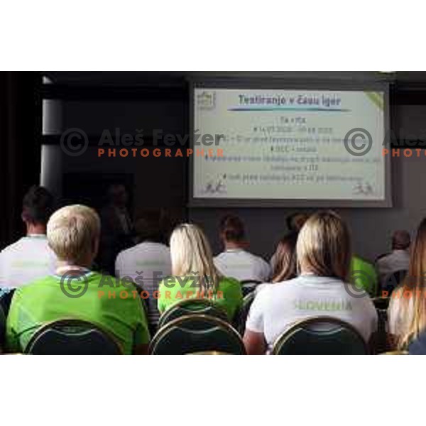 Slovenia Olympic team candidates for Tokyo 2020 Summer Olympic games during Days of Slovenian Olympic Committee in hotel Bernardin, Portoroz, Slovenia on October 21, 2019