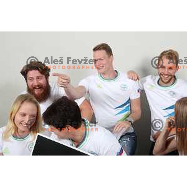 Luka Janezic and Zan Rudolf, Slovenia Olympic team candidates for Tokyo 2020 Summer Olympic games during Days of Slovenian Olympic Committee in hotel Bernardin, Portoroz, Slovenia on October 21, 2019