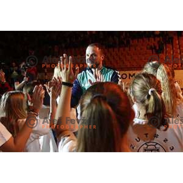 Uros Zorman during Handball Symphony in Zlatorog Hall, Celje, Slovenia on October 24, 2019