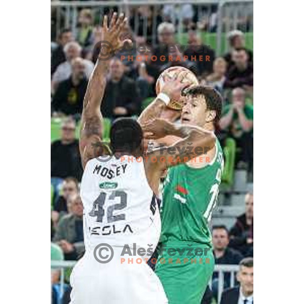 action during ABA league regular season basketball match between Cedevita Olimpija and Partizan NIS in SRC Stozice, Ljubljana, Slovenia on October 26, 2019