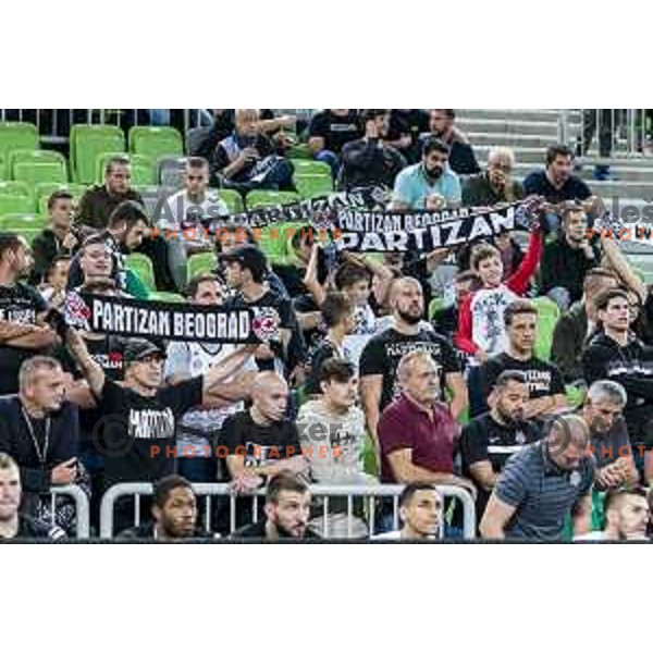 action during ABA league regular season basketball match between Cedevita Olimpija and Partizan NIS in SRC Stozice, Ljubljana, Slovenia on October 26, 2019