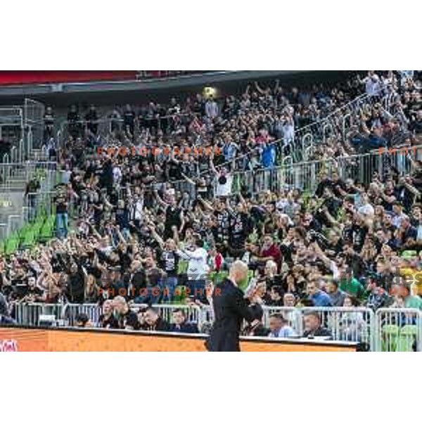 action during ABA league regular season basketball match between Cedevita Olimpija and Partizan NIS in SRC Stozice, Ljubljana, Slovenia on October 26, 2019
