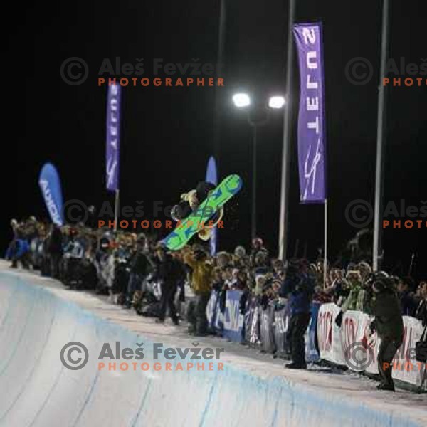 at Nokia Snowboard FIS World Cup Half pipe final in Calgary, Alberta, Canada on February 29th 2008. Photo by Ales Fevzer 