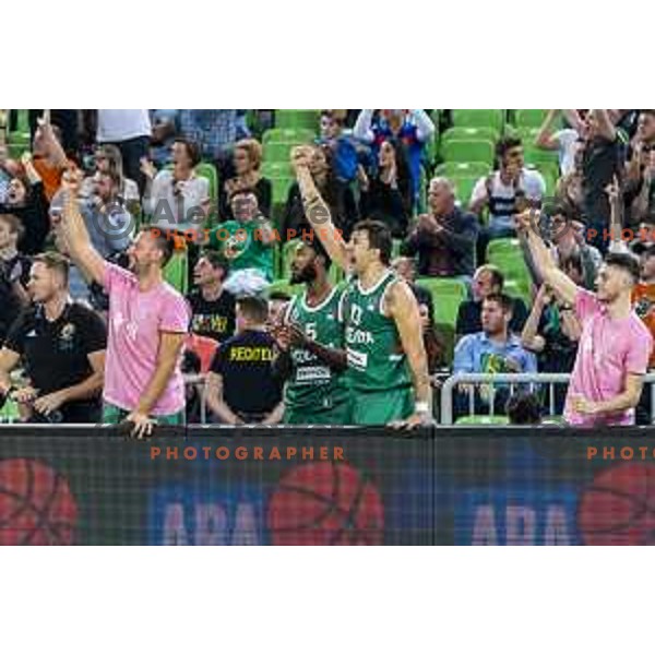 action during ABA league regular season basketball match between Cedevita Olimpija and Partizan NIS in SRC Stozice, Ljubljana, Slovenia on October 26, 2019