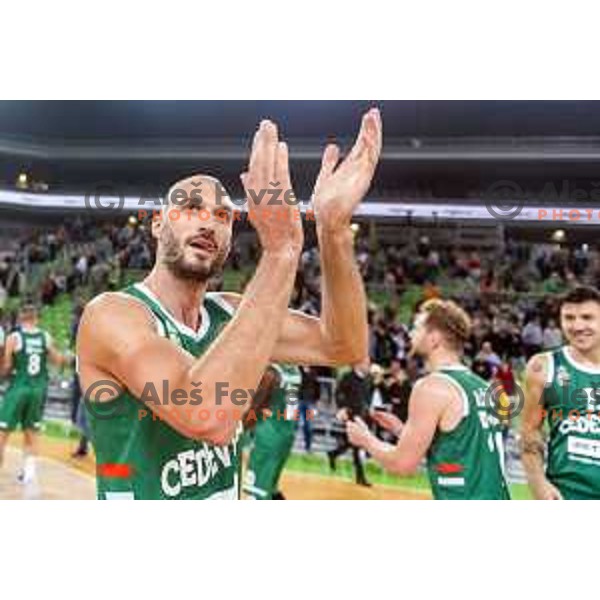 Marko Simonovic in action during ABA league regular season basketball match between Cedevita Olimpija and Partizan NIS in SRC Stozice, Ljubljana, Slovenia on October 26, 2019