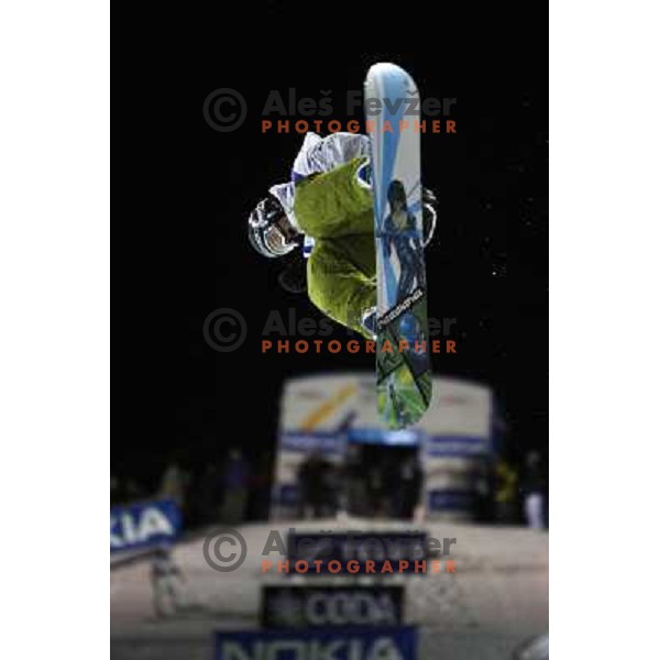 at Nokia Snowboard FIS World Cup Half pipe final in Calgary, Alberta, Canada on February 29th 2008. Photo by Ales Fevzer 