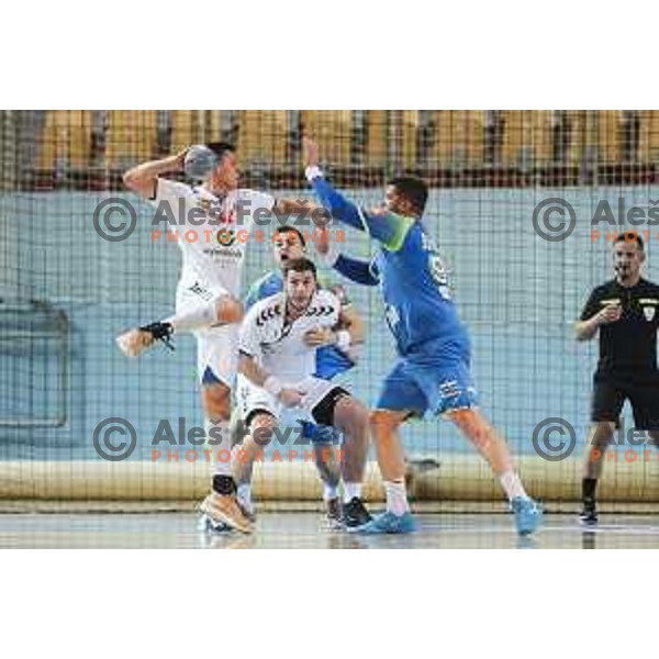 of Slovenia in action during preparatory handball match between team Slovenia and Serbia in Lukna, Maribor, Slovenia on October 27, 2019