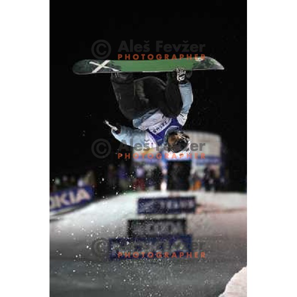 at Nokia Snowboard FIS World Cup Half pipe final in Calgary, Alberta, Canada on February 29th 2008. Photo by Ales Fevzer 