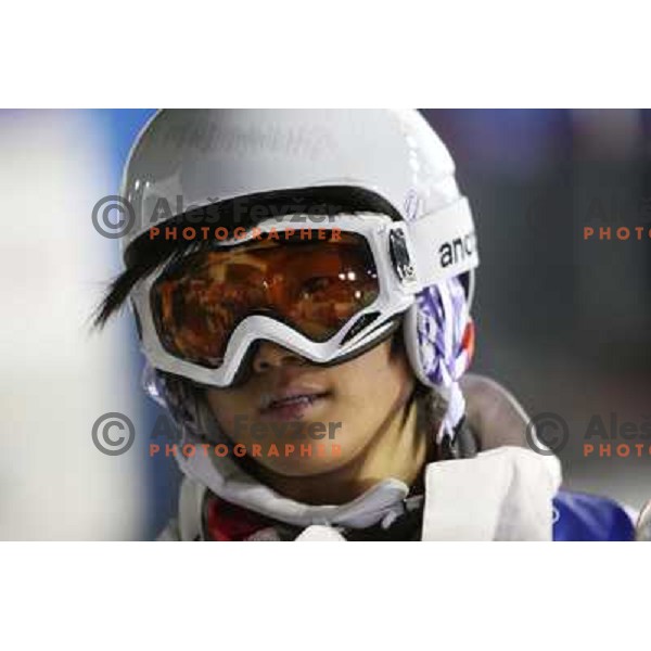 Jiyau Liu (CHN) at Nokia Snowboard FIS World Cup Half pipe final in Calgary, Alberta, Canada on February 29th 2008. Photo by Ales Fevzer 