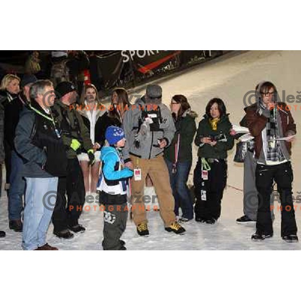 Guests at Nokia Snowboard FIS World Cup Half pipe final in Calgary, Alberta, Canada on February 29th 2008. Photo by Ales Fevzer 