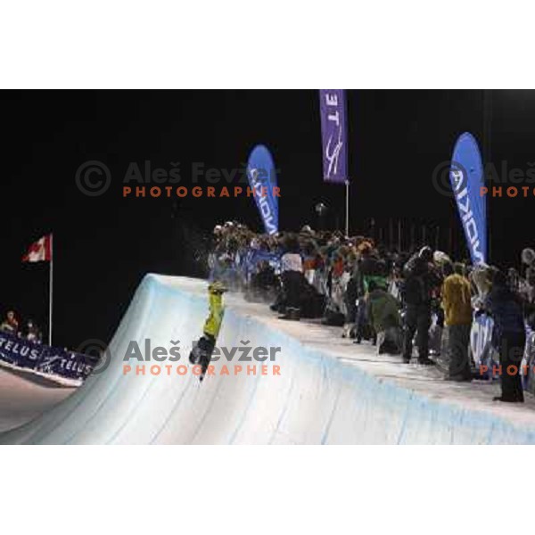 at Nokia Snowboard FIS World Cup Half pipe final in Calgary, Alberta, Canada on February 29th 2008. Photo by Ales Fevzer 