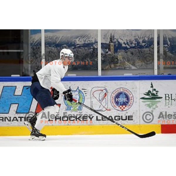of Slovenia ice-hockey team during practice session in Bled Ice Hall on November 4, 2019
