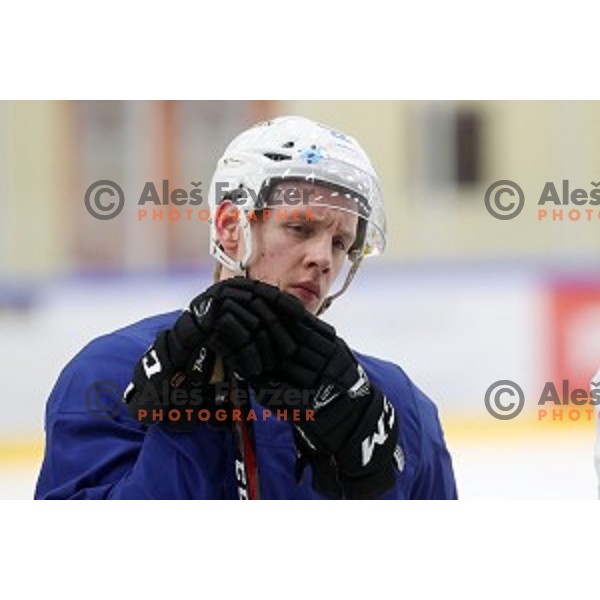 of Slovenia ice-hockey team during practice session in Bled Ice Hall on November 4, 2019