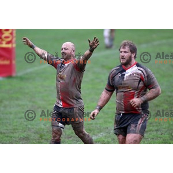 action during European Nations Rugby Cup between Slovenia and Malta at Oval, Ljubljana, Slovenia on November 9, 2019