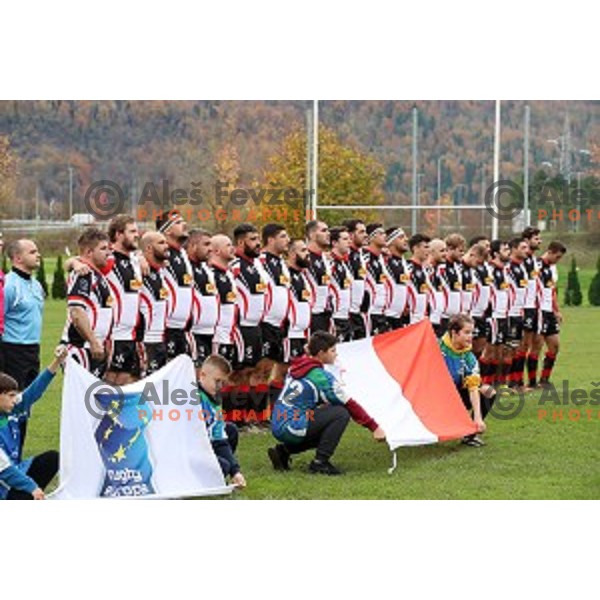 action during European Nations Rugby Cup between Slovenia and Malta at Oval, Ljubljana, Slovenia on November 9, 2019