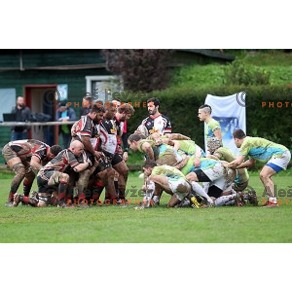 action during European Nations Rugby Cup between Slovenia and Malta at Oval, Ljubljana, Slovenia on November 9, 2019