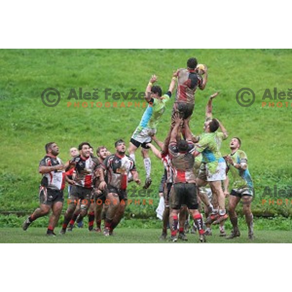 action during European Nations Rugby Cup between Slovenia and Malta at Oval, Ljubljana, Slovenia on November 9, 2019