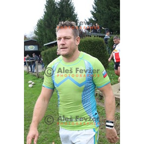 Peter Kavcic in action during European Nations Rugby Cup between Slovenia and Malta at Oval, Ljubljana, Slovenia on November 9, 2019