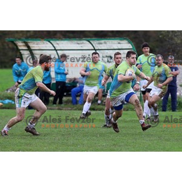 Grega Miljus in action during European Nations Rugby Cup between Slovenia and Malta at Oval, Ljubljana, Slovenia on November 9, 2019