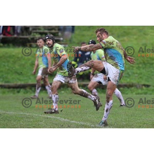 Peter Kavcic in action during European Nations Rugby Cup between Slovenia and Malta at Oval, Ljubljana, Slovenia on November 9, 2019