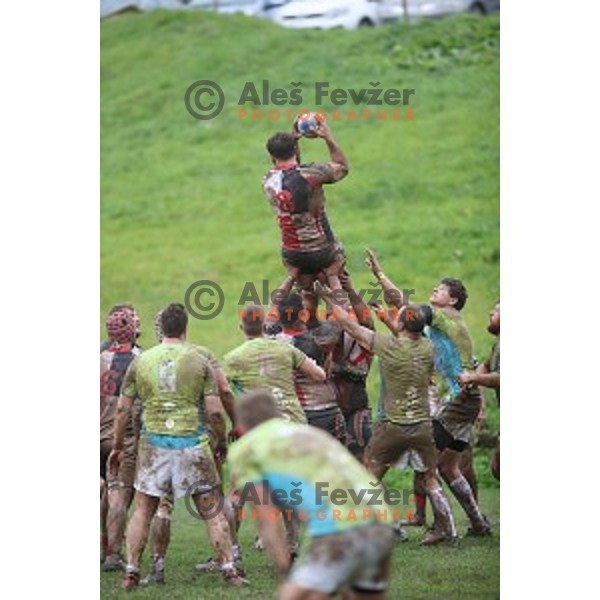 action during European Nations Rugby Cup between Slovenia and Malta at Oval, Ljubljana, Slovenia on November 9, 2019