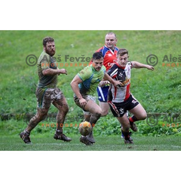 action during European Nations Rugby Cup between Slovenia and Malta at Oval, Ljubljana, Slovenia on November 9, 2019