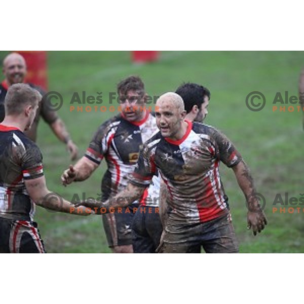 action during European Nations Rugby Cup between Slovenia and Malta at Oval, Ljubljana, Slovenia on November 9, 2019