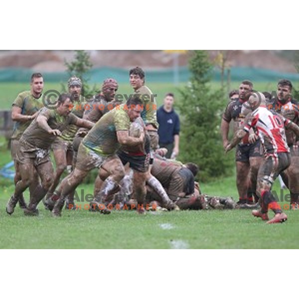 action during European Nations Rugby Cup between Slovenia and Malta at Oval, Ljubljana, Slovenia on November 9, 2019