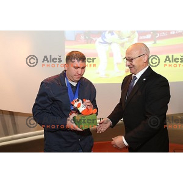 OKS reception for members of Inclusive Judo team Slovenia in Ljubljana on November 11, 2019