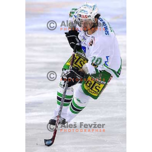 Brendan Yarema at EBEL league fourth game of Semi-final of Ebel league, ZM Olimpija - Blackwings LINZ, Tivoli, Ljubljana 