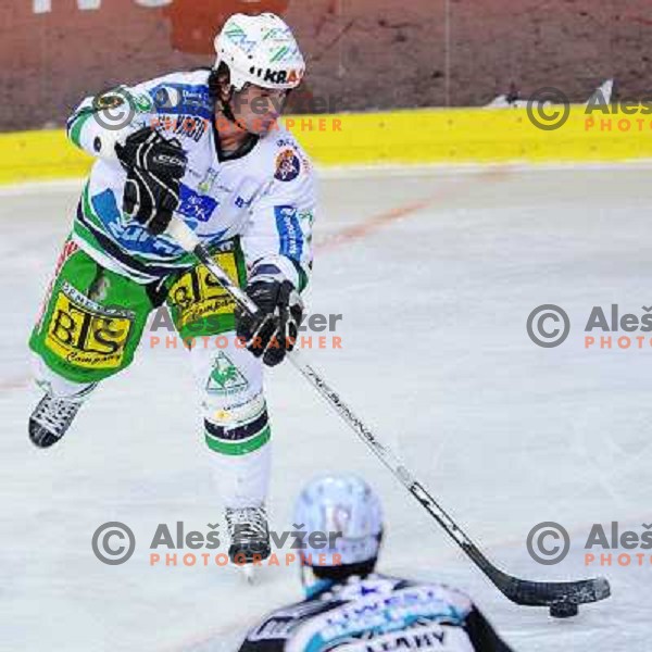 Todd Elik at EBEL league fourth game of Semi-final of Ebel league, ZM Olimpija - Blackwings LINZ, Tivoli, Ljubljana 