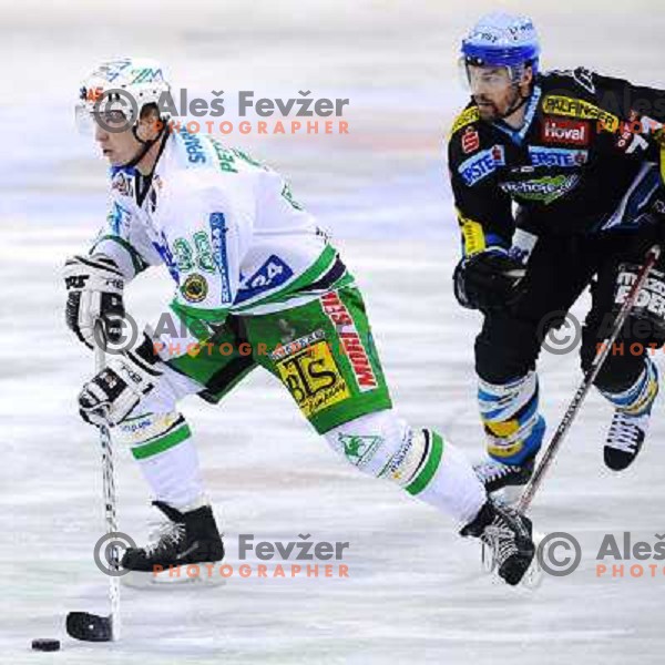 Passi Petrilainen at EBEL league fourth game of Semi-final of Ebel league, ZM Olimpija - Blackwings LINZ, Tivoli, Ljubljana 