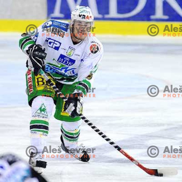 Yeremiah Mccarthy at EBEL league fourth game of Semi-final of Ebel league, ZM Olimpija - Blackwings LINZ, Tivoli, Ljubljana 