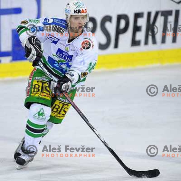 Ales Music at EBEL league fourth game of Semi-final of Ebel league, ZM Olimpija - Blackwings LINZ, Tivoli, Ljubljana 