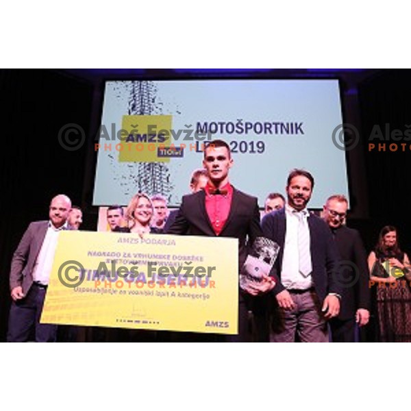 Tim Gajser, MXGP World Champion with Trophy for Best Moto sportsman of the year 2019 in Slovenia during Awards Gala in Ljubljana on November 22, 2019
