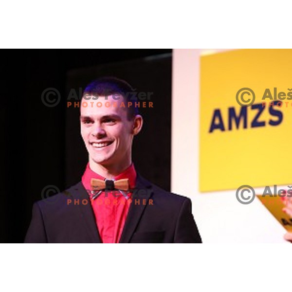 Tim Gajser, MXGP World Champion with Trophy for Best Moto sportsman of the year 2019 in Slovenia during Awards Gala in Ljubljana on November 22, 2019