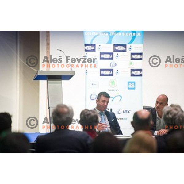 Ales Kalan during General assembly of the Slovenian cycling federation, Ljubljana Castle, Ljubljana, Slovenia on November 26,2019