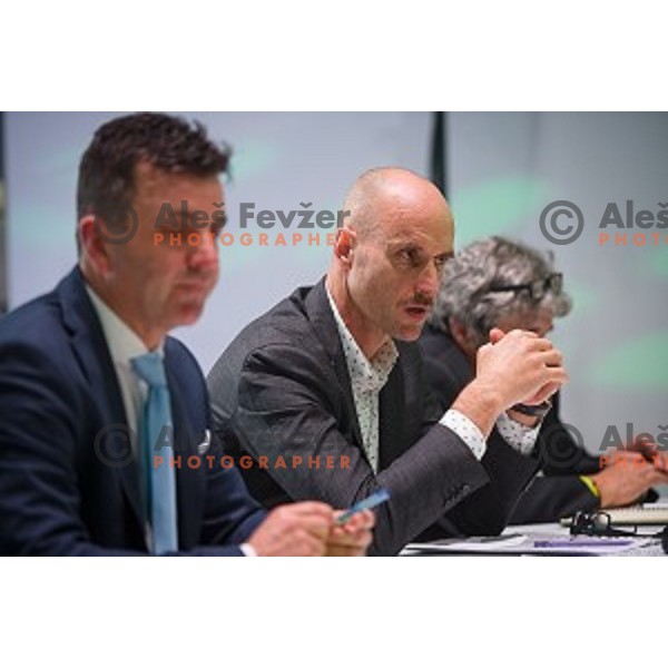 Tomaz Grm during General assembly of the Slovenian cycling federation, Ljubljana Castle, Ljubljana, Slovenia on November 26,2019