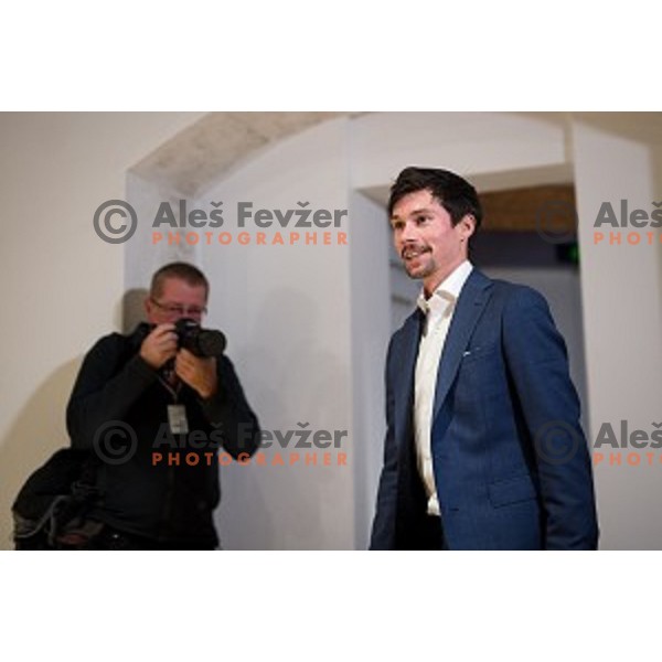 Primoz Roglic at the press conference before the Night of the Cycling stars 2019, Ljubljana Castle, Ljubljana, Slovenia , 26.11.2019