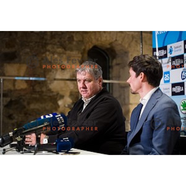 Primoz Roglic at the press conference before the Night of the Cycling stars 2019, Ljubljana Castle, Ljubljana, Slovenia , 26.11.2019