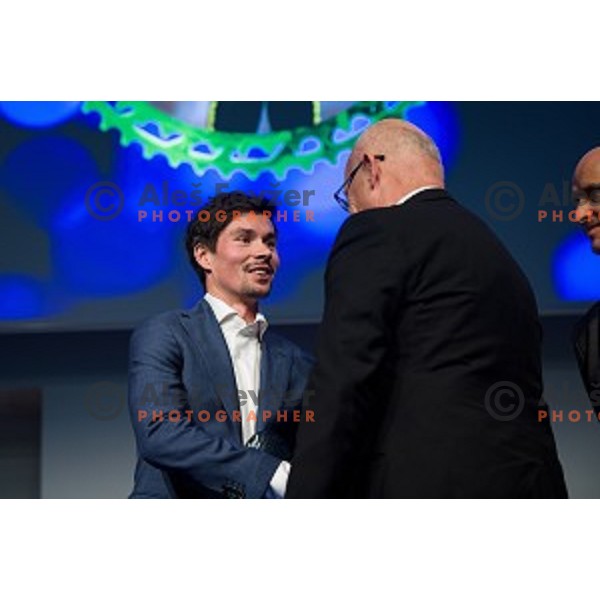 Primoz Roglic at the Night of the Cycling stars 2019, Ljubljana Castle, Ljubljana, Slovenia , 26.11.2019