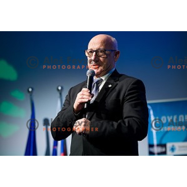 Bogdan Gabrovec during Night of the Cycling stars 2019 at Ljubljana Castle, Ljubljana, Slovenia on November 26, 2019